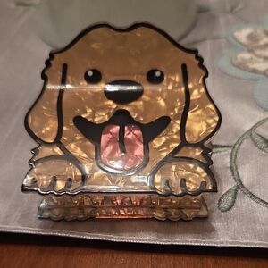 Adorable Tan Dog Hair Clip